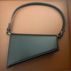 Aupen Purpose Vegan Leather Shoulder Bag in Noir Black w/ Dust Bag — Like New